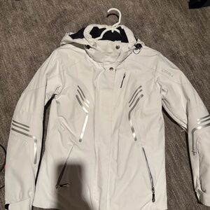 White Descente ski jacket